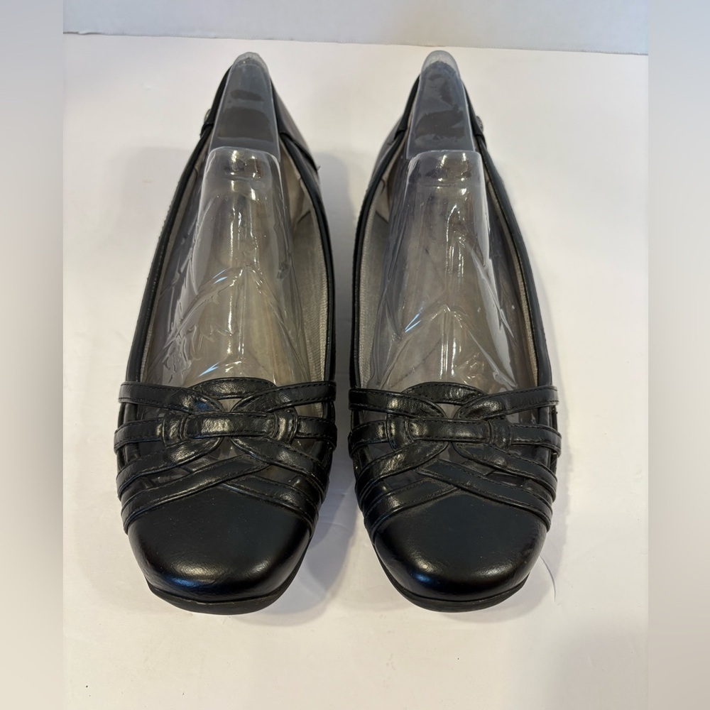 Life Stride Soft Systems Oiverse black slip-on loafers shoes size 8 W